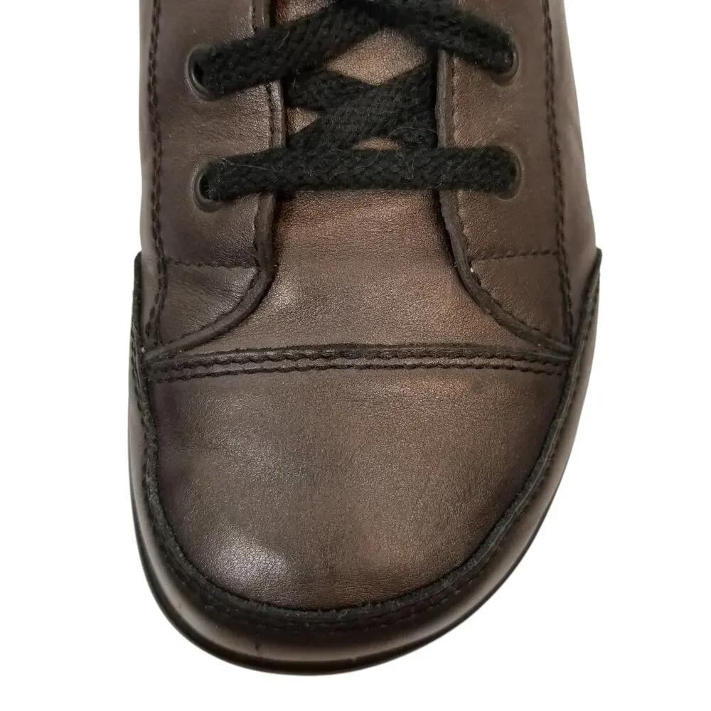 Finn Comfort Women's Ikebukuro Casual Walking Shoes Leather Sneakers Brown 9.5